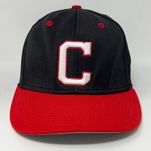 Cleveland Guardians Hat Baseball Cap Blue Indians MLB The Game Flex Fitted OSFM